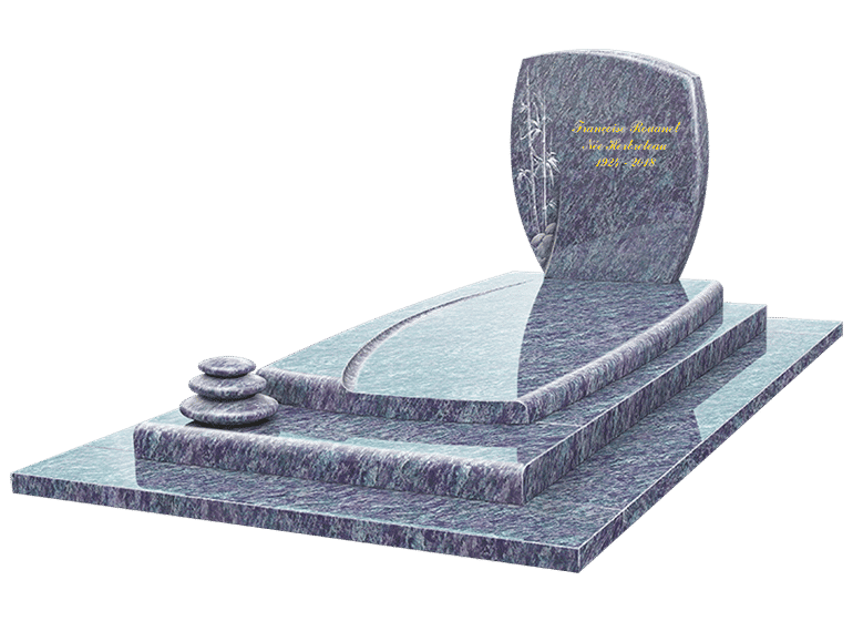 stèle funéraire en pierre d