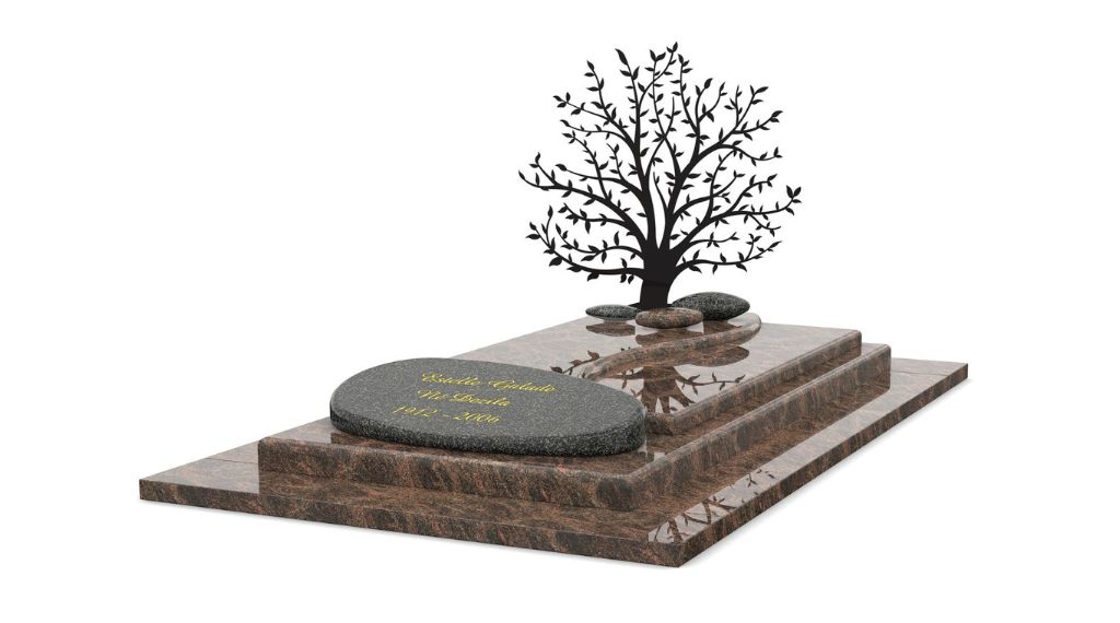 pierre tombale gpg311 stele arbre